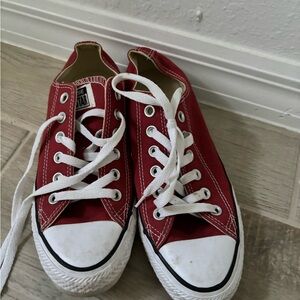 Converse Red and White Low-Top Sneakers Iconic Design